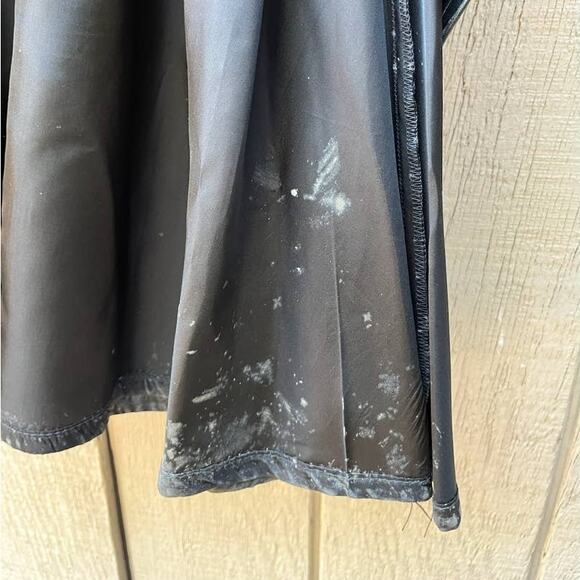 Vintage Black Long Leather Bagatelle Witch Skirt - Size 6 - SEE PHOTOS - Picture 6 of 11